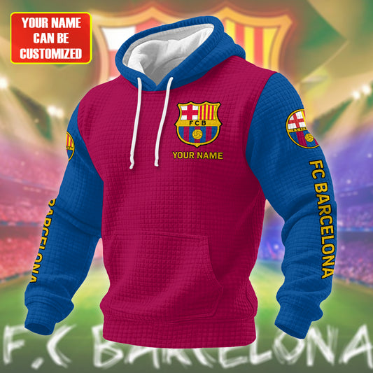 Personalized Barca Fabric Hooded Sweatshirt