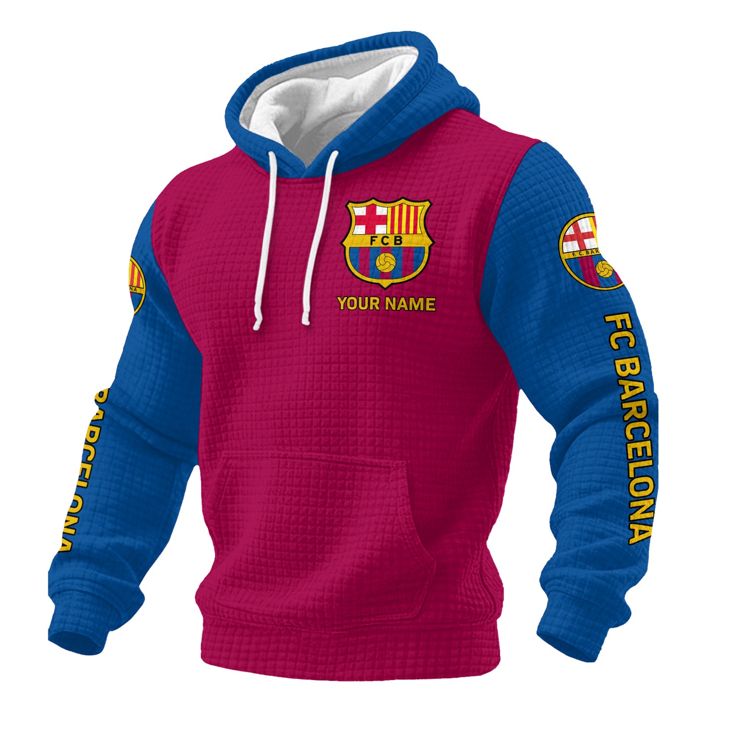 Personalized Barca Fabric Hooded Sweatshirt