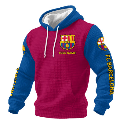 Personalized Barca Fabric Hooded Sweatshirt