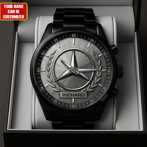 Custom name Merc Luxury Stainless Steel Watch
