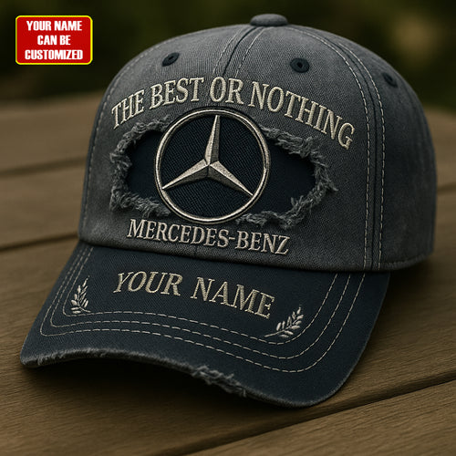 Custom Name Merc The Best Vintage Denim Cap