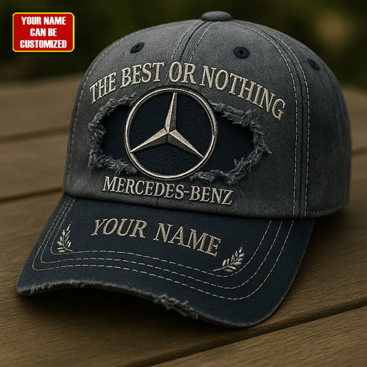 Custom Name Merc The Best Vintage Denim Cap