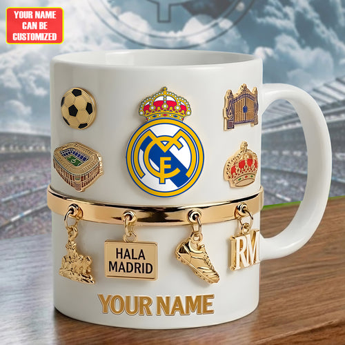 Customized Real FC Accent Mug , Cream Mug Gifts , Holiday Gifts