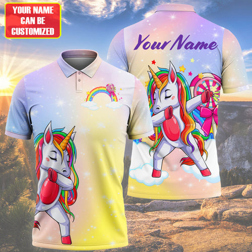 Personalized Name Unicorn Darts All Over Printed Unisex Shirt P060901