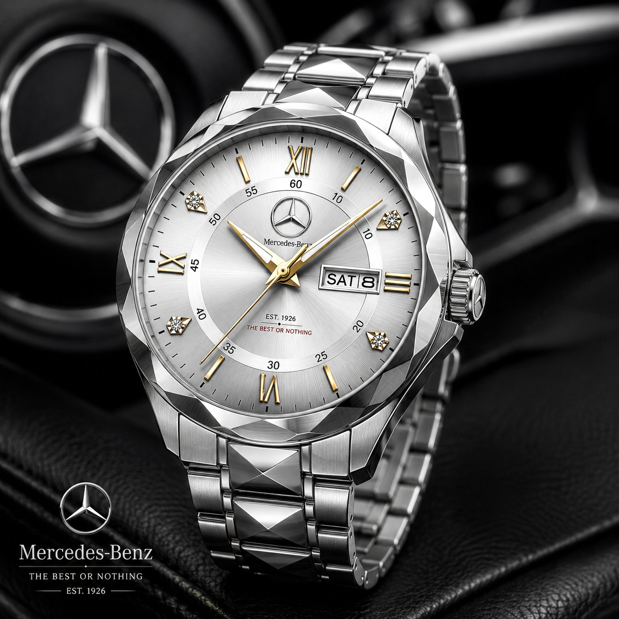 Personalized Merc Est.1926 Alloy Charley Watch