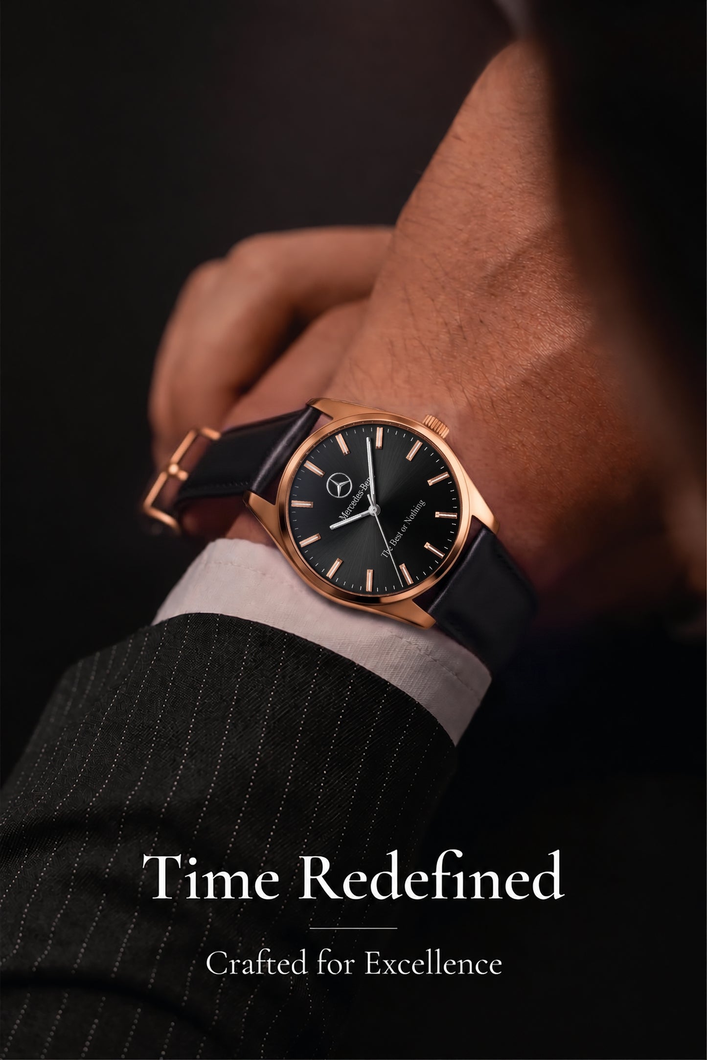 Personalized Merc Greatwall Luxury Leather Watch