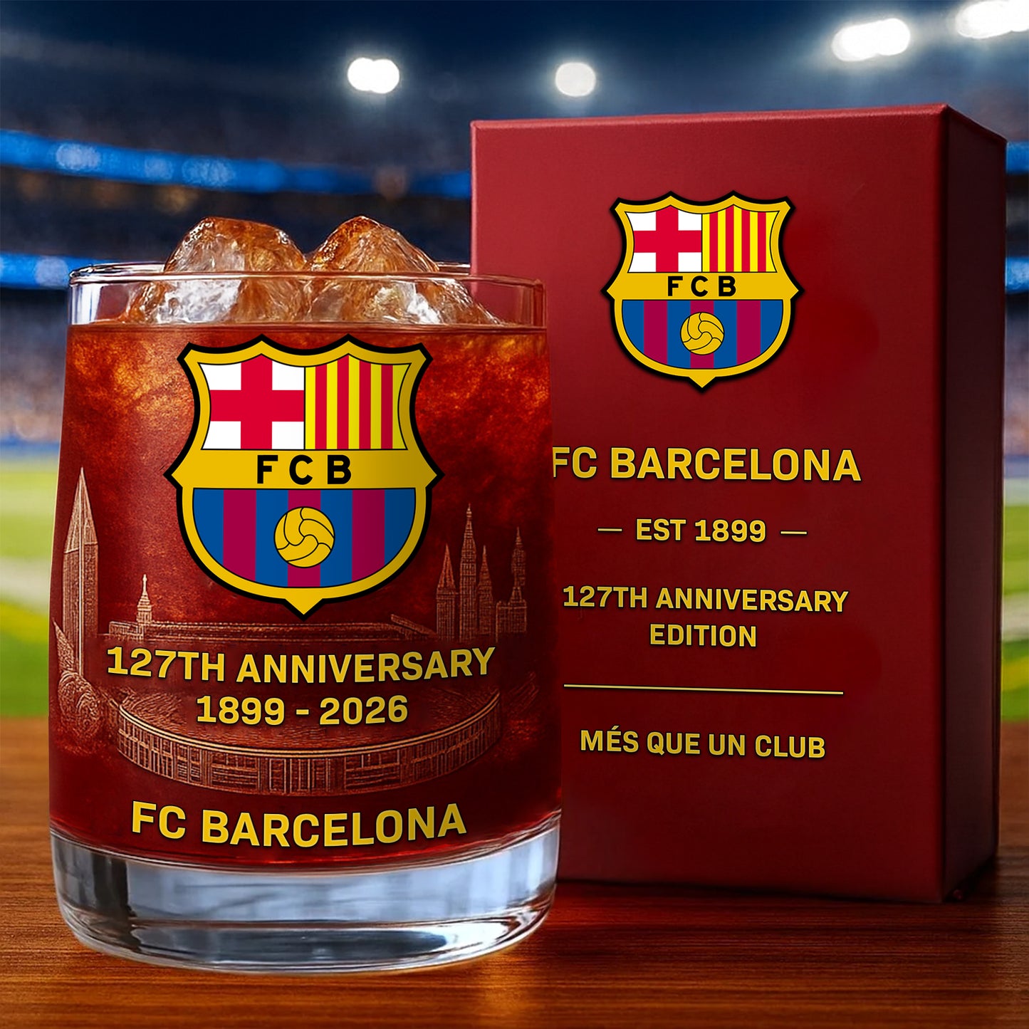 Barca 127th Anniversary Whisky , Whiskey Glass , Holiday Gift
