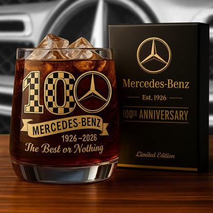 Merc 100th Anniversary Whisky , Whiskey Glass , Holiday Gift