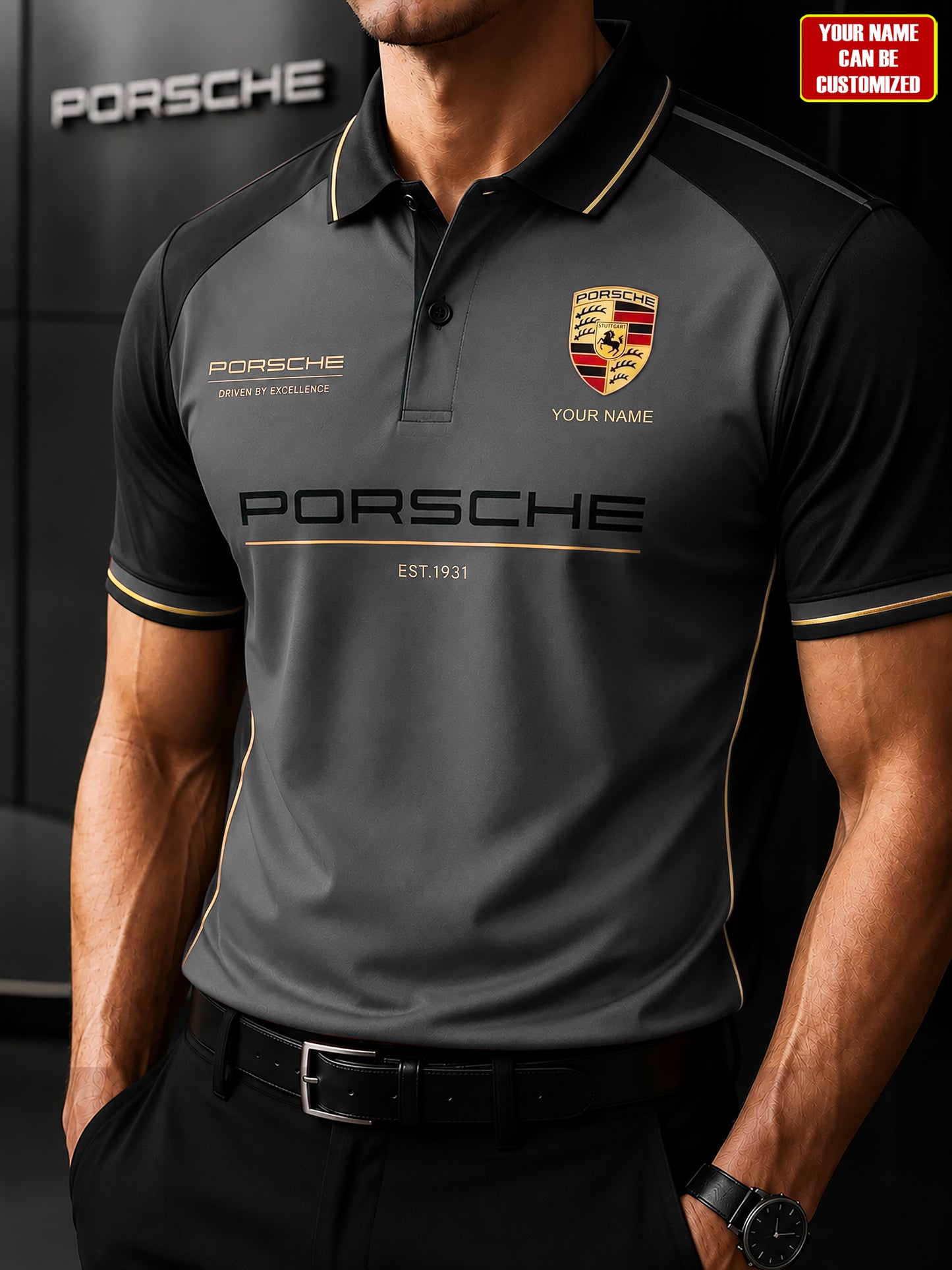 Personalized Pors Est 1931 Driven Polo Shirt