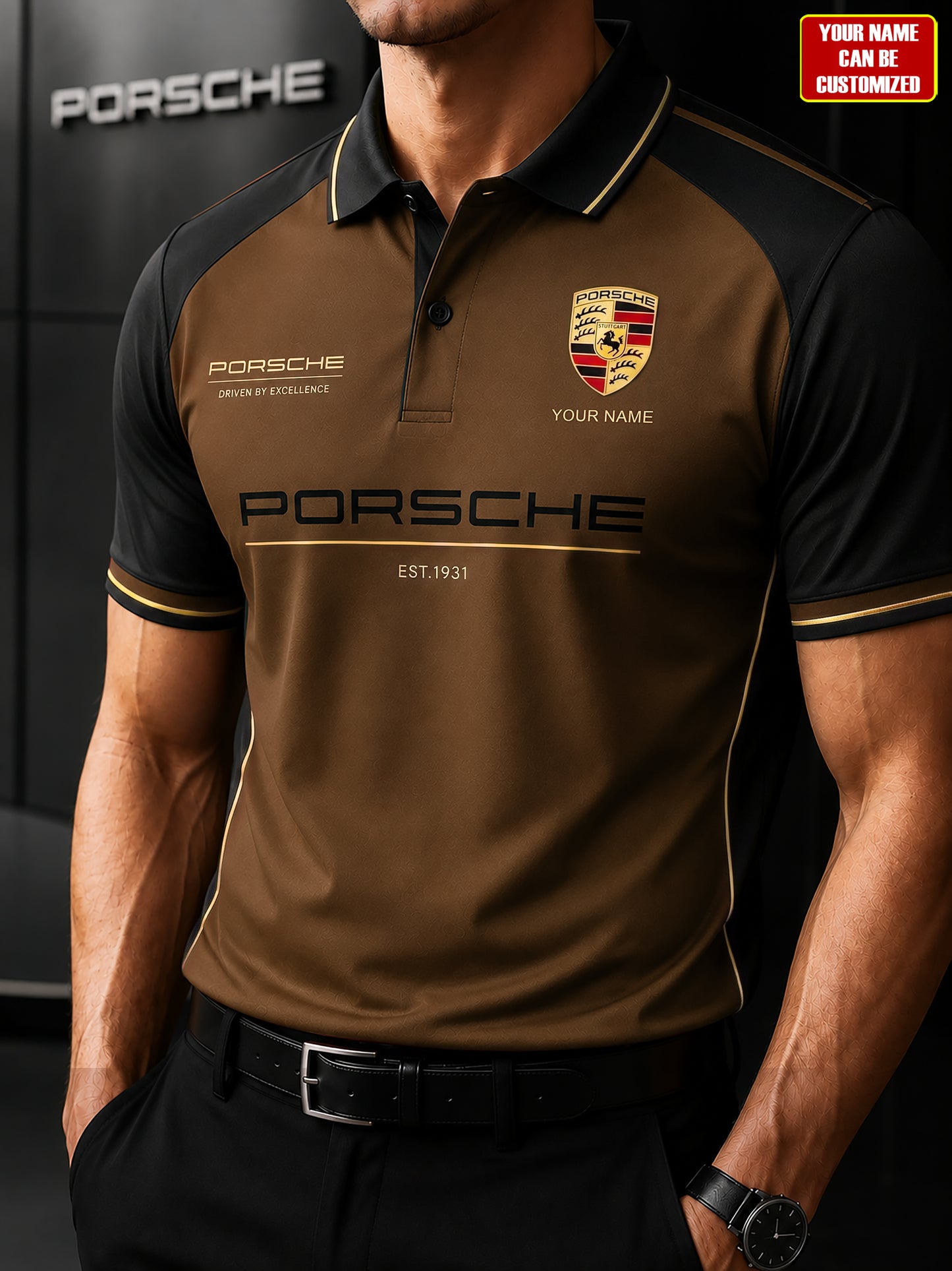 Personalized Pors Est 1931 Driven Polo Shirt