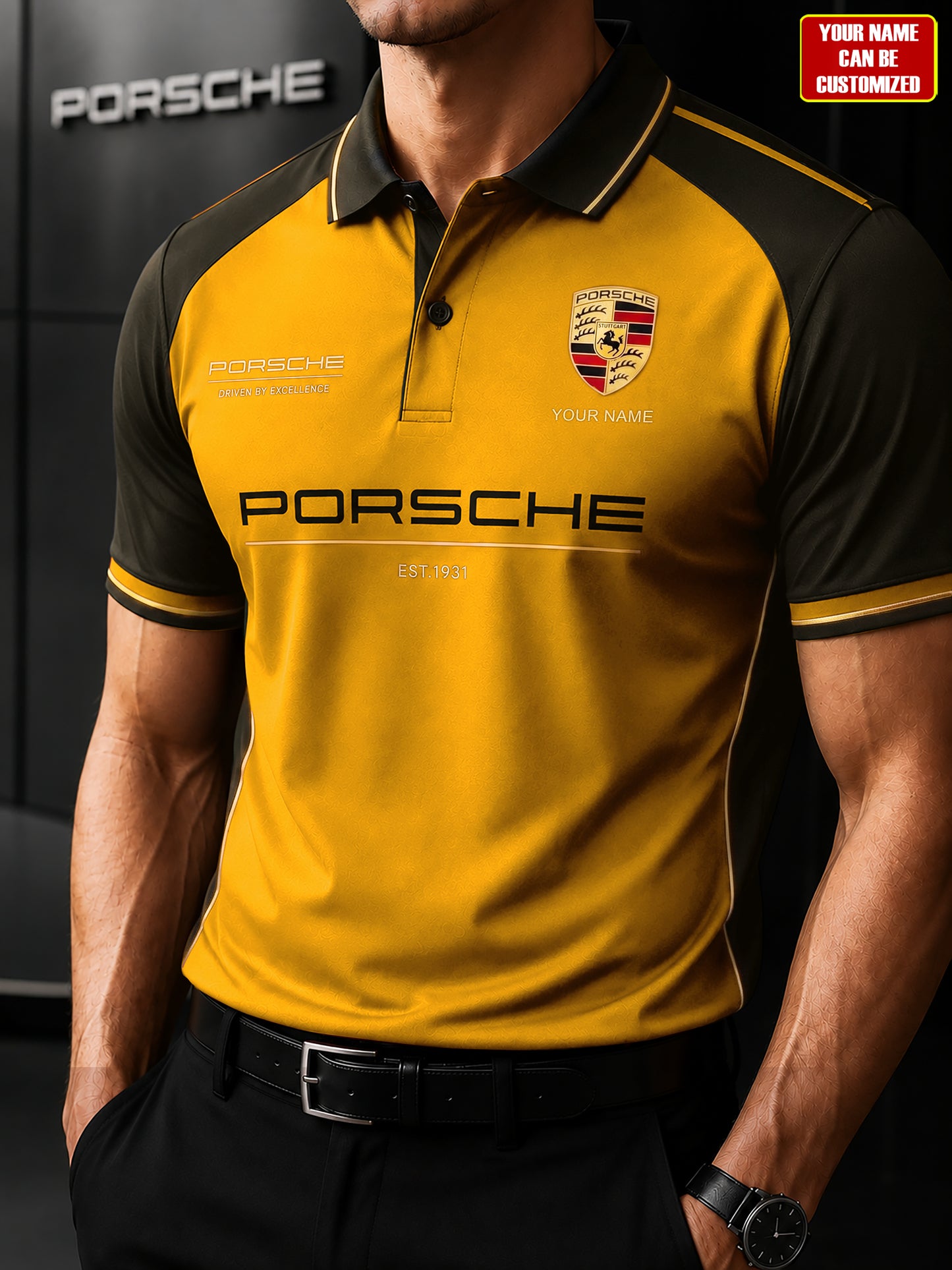 Personalized Pors Est 1931 Driven Polo Shirt