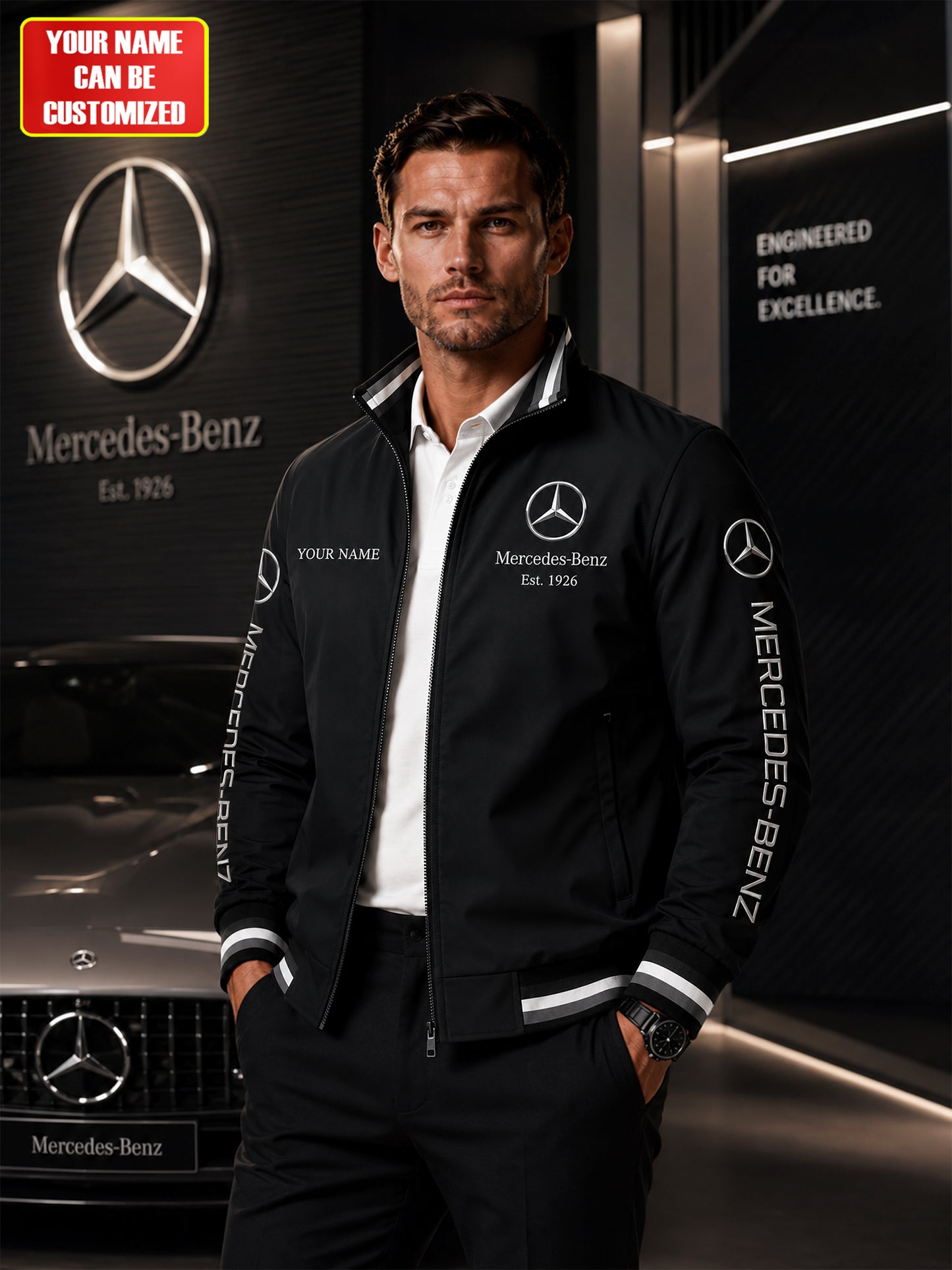 Personalized Merc 1926 Vintage Windbreaker Casual Jacket