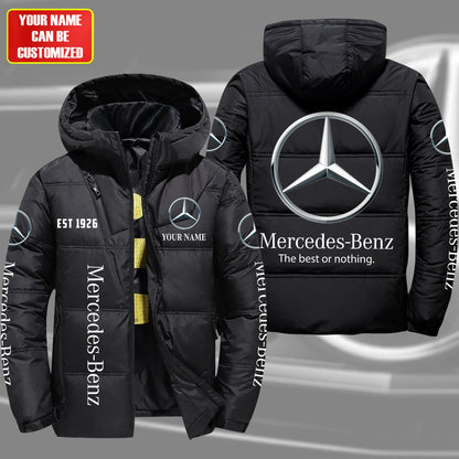 Personalized Merc Puffer Jacket With Hood