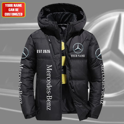 Personalized Merc Puffer Jacket With Hood