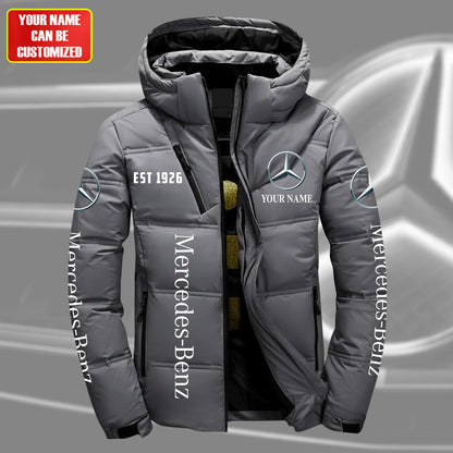 Personalized Merc Puffer Jacket With Hood