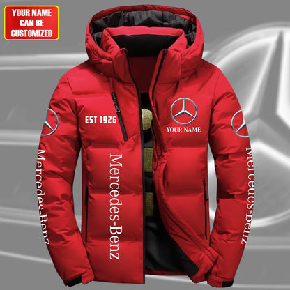 Personalized Merc Puffer Jacket With Hood