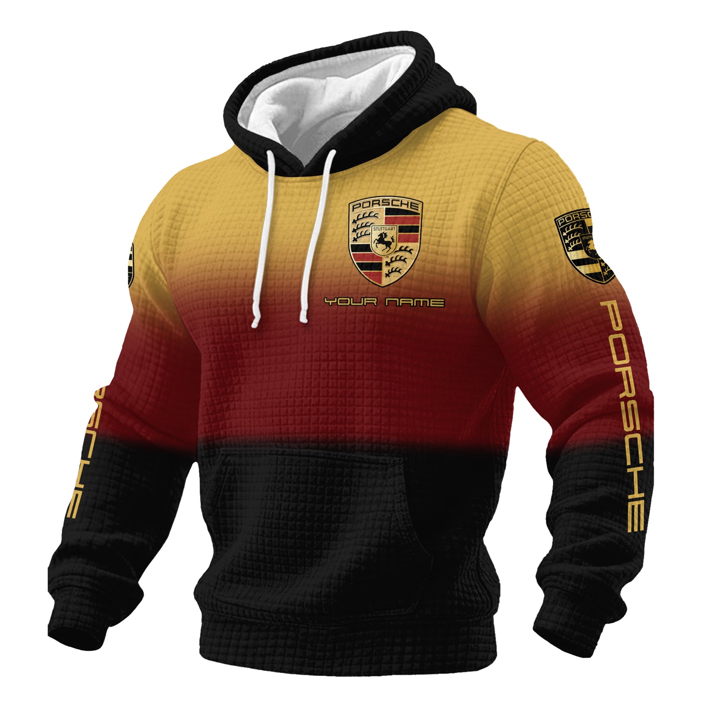 Personalized Pors Fabric Hooded Sweatshirt