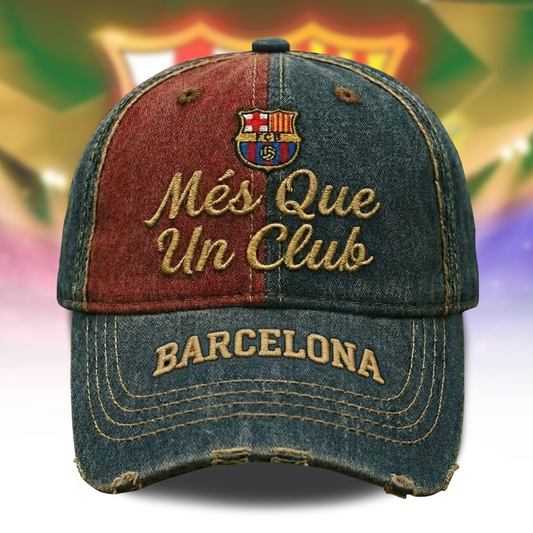 Barca FC Vintage Denim Cap