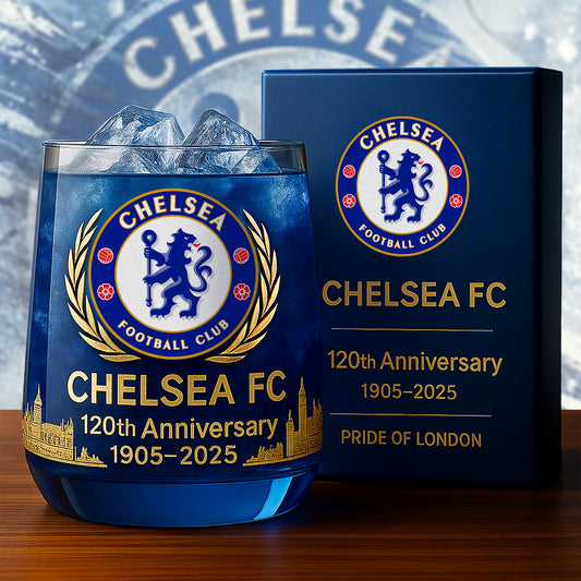 Chelsea 120 Years Anniversary Whisky , Chelsea Whiskey Glass