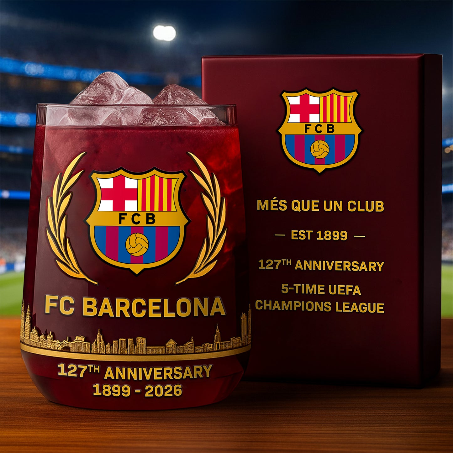 Barca 127 Years Anniversary Whisky , Whiskey Glass , Holiday Gift