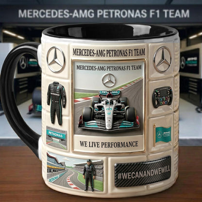 Merc Amg Petronas Performance Mug , Cream Mug Gifts , Holiday Gifts