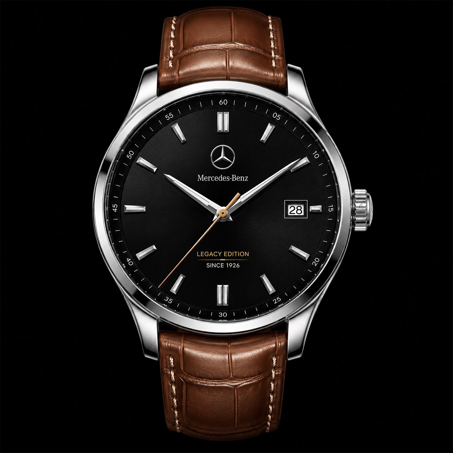 Personalized Merc Legacy Edition Leather Strap Watch