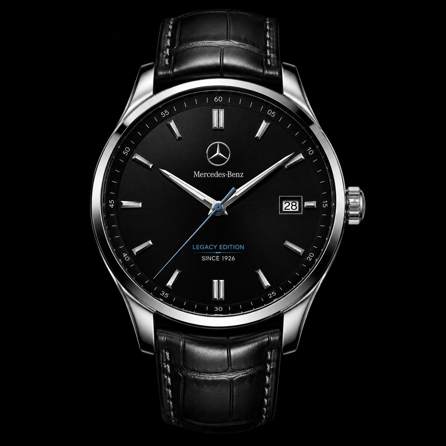 Personalized Merc Legacy Edition Leather Strap Watch