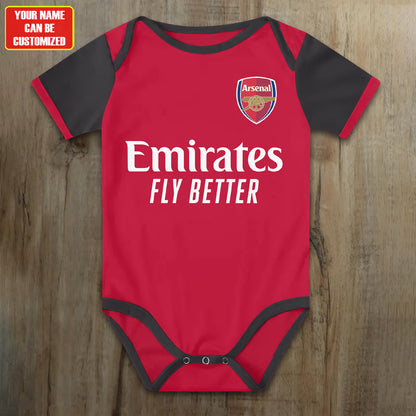 Customized Arsenal Soccer Jersey , Baby Rib Bodysuit Sizes