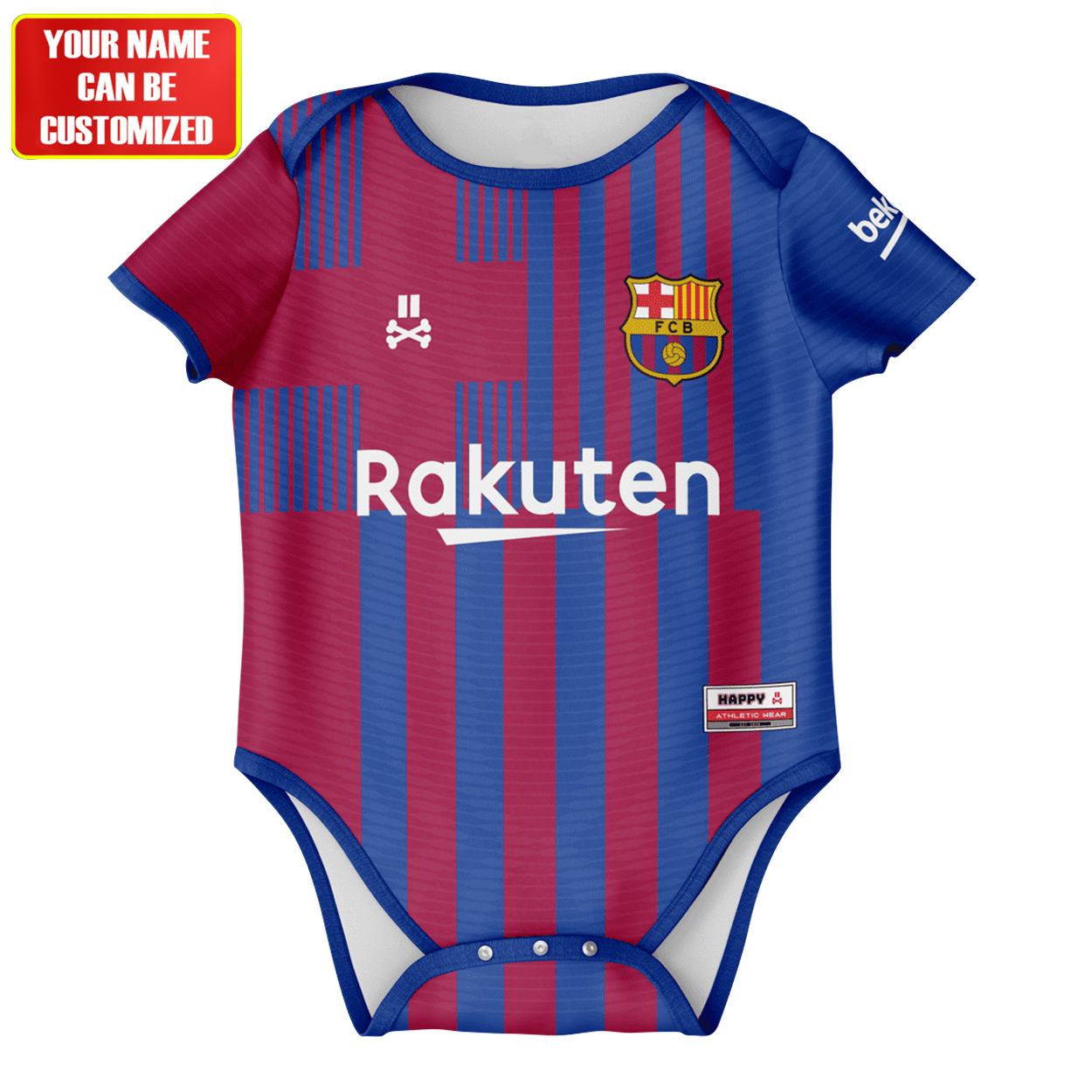 Customized Barca Soccer Jersey , Baby Rib Bodysuit Sizes