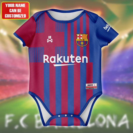 Customized Barca Soccer Jersey , Baby Rib Bodysuit Sizes