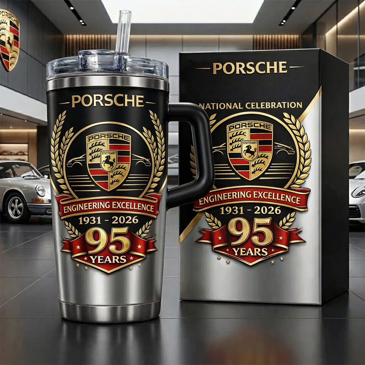 Pors 95 Years Edition Insulated Tumbler 30oz 40oz