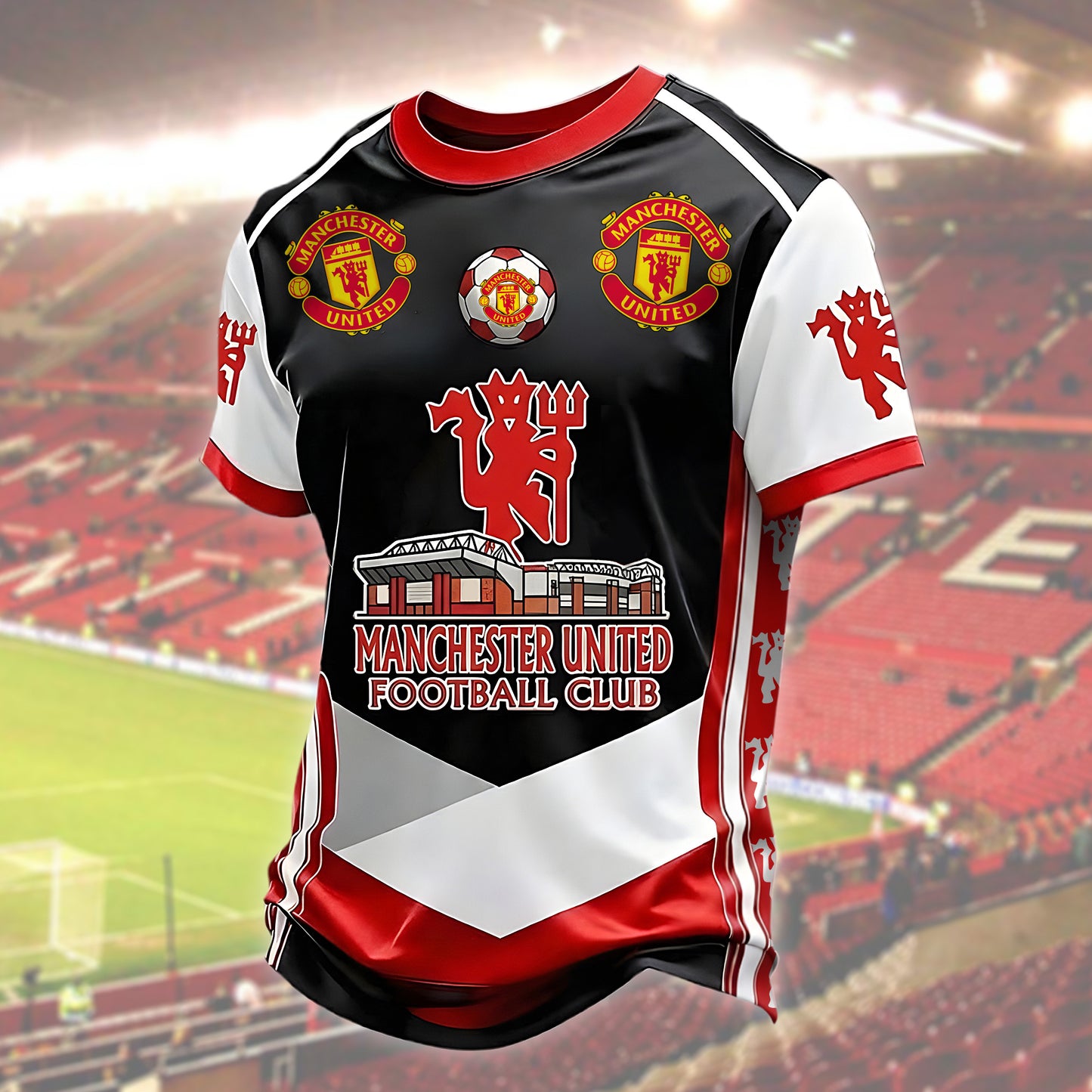 M.U FC Old Trafford Full Printing Shirt