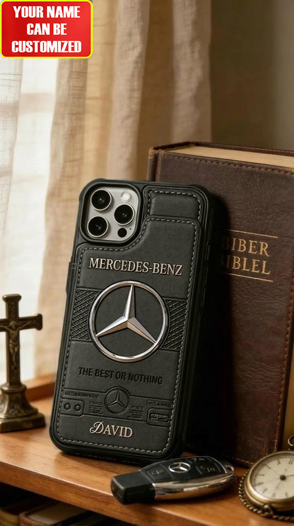 Mercedes Edition - Personalized Merc Leather Phone Case