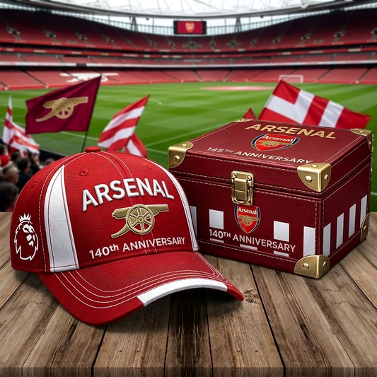 Arsenal The Gunners 140 Years EPL Classic Cap (1886-2026)