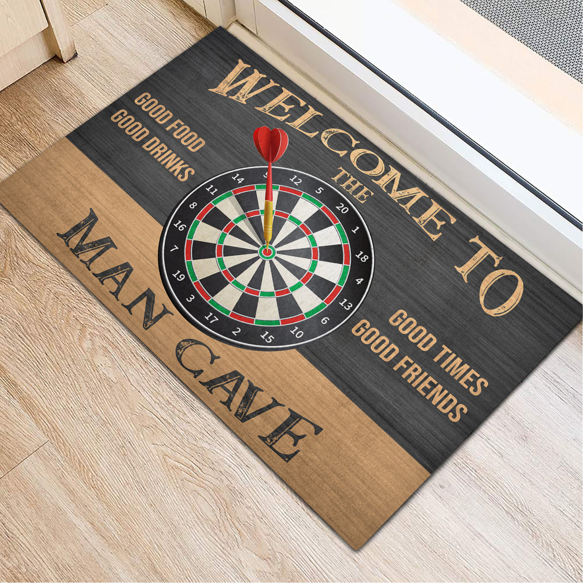 Welcome to the ManCave Darts Doormat P120802