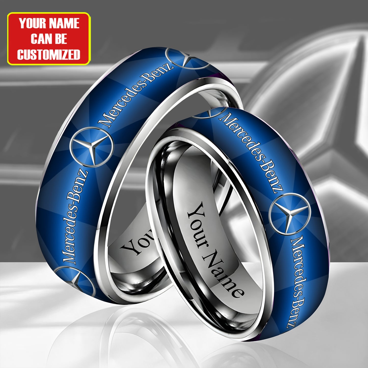 Personalized Merc Elegant Custom Alloy Ring