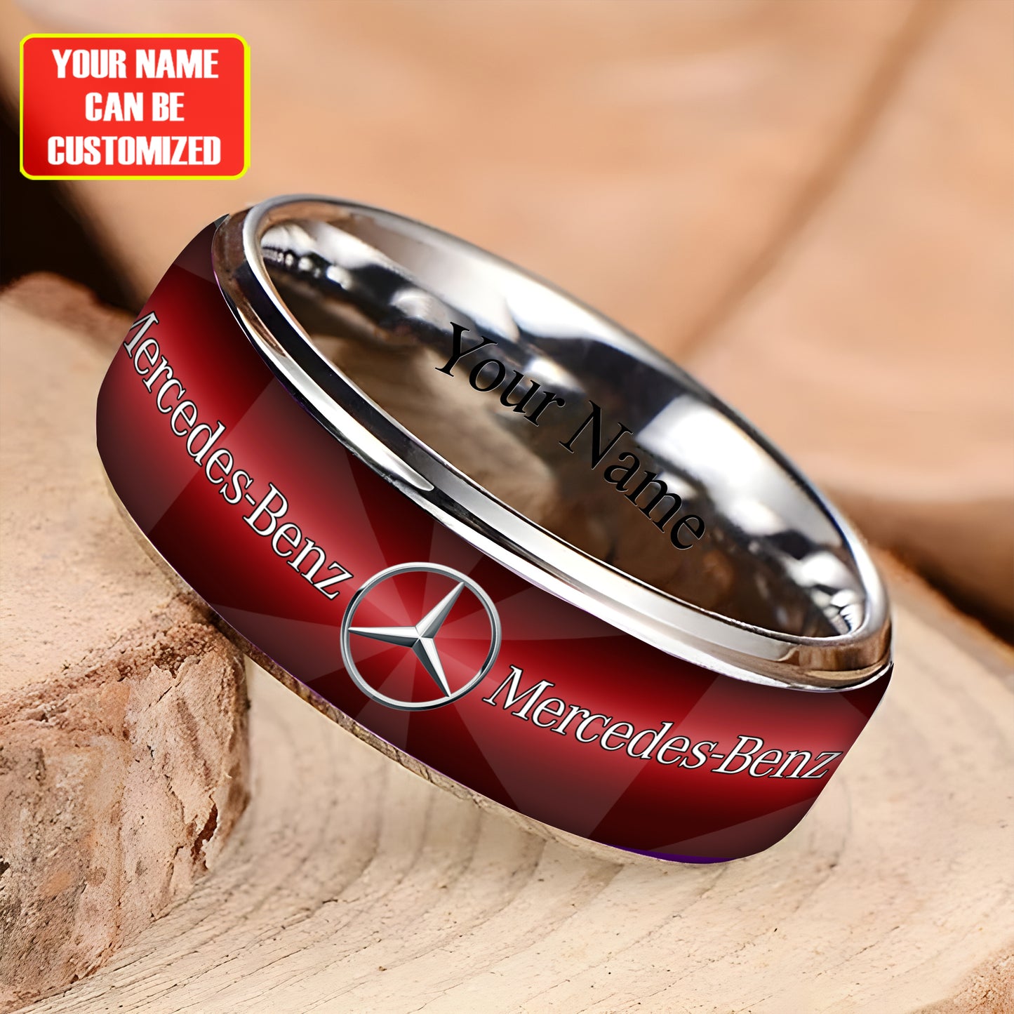 Personalized Merc Elegant Custom Alloy Ring