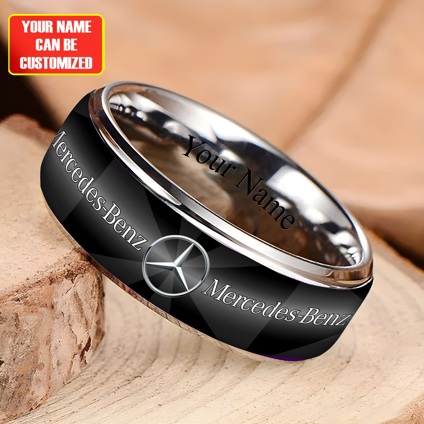 Personalized Merc Elegant Custom Alloy Ring
