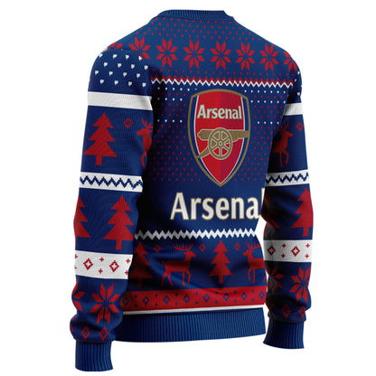 Arsenal Ugly Christmas Sweater , Unisex Wool Sweater