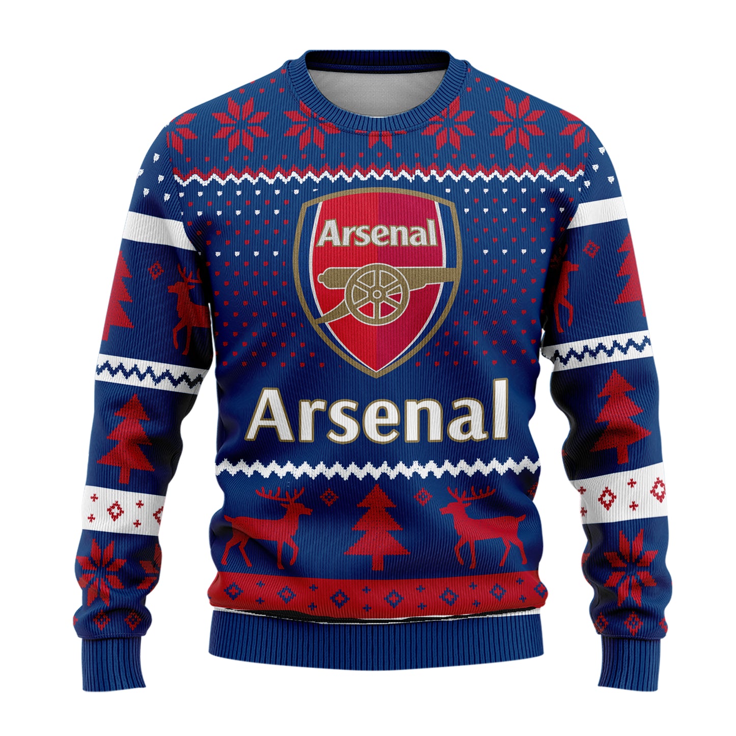 Arsenal Ugly Christmas Sweater , Unisex Wool Sweater