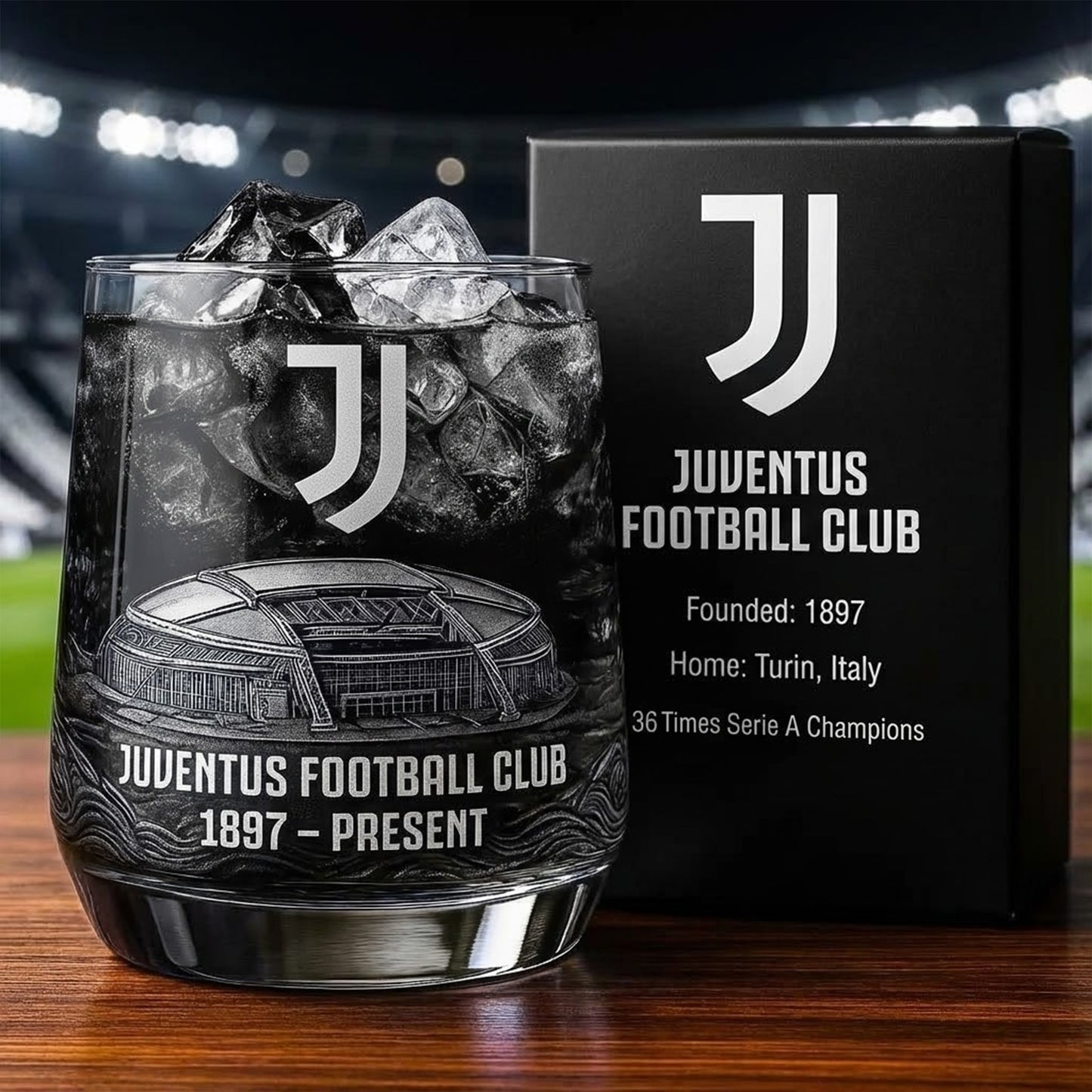 Juve Est 1897 Whisky , Whiskey Glass , Holiday Gift