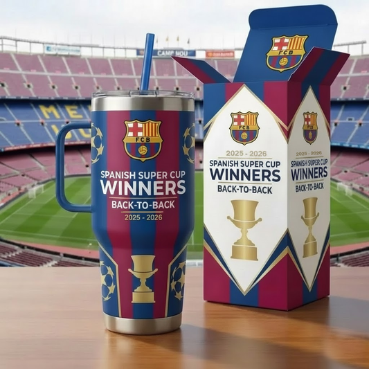 Barca Winner Cup 25/26 Insulated Tumbler 30oz 40oz