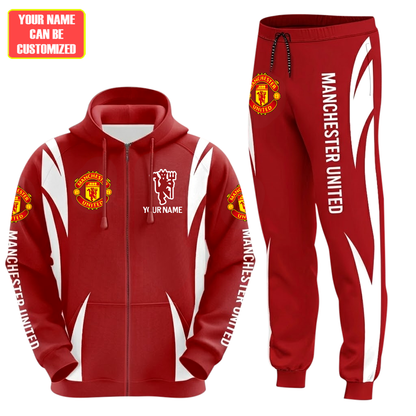 Personalized M.U 25/26 All over Printed Hoodie and Sweatpants set