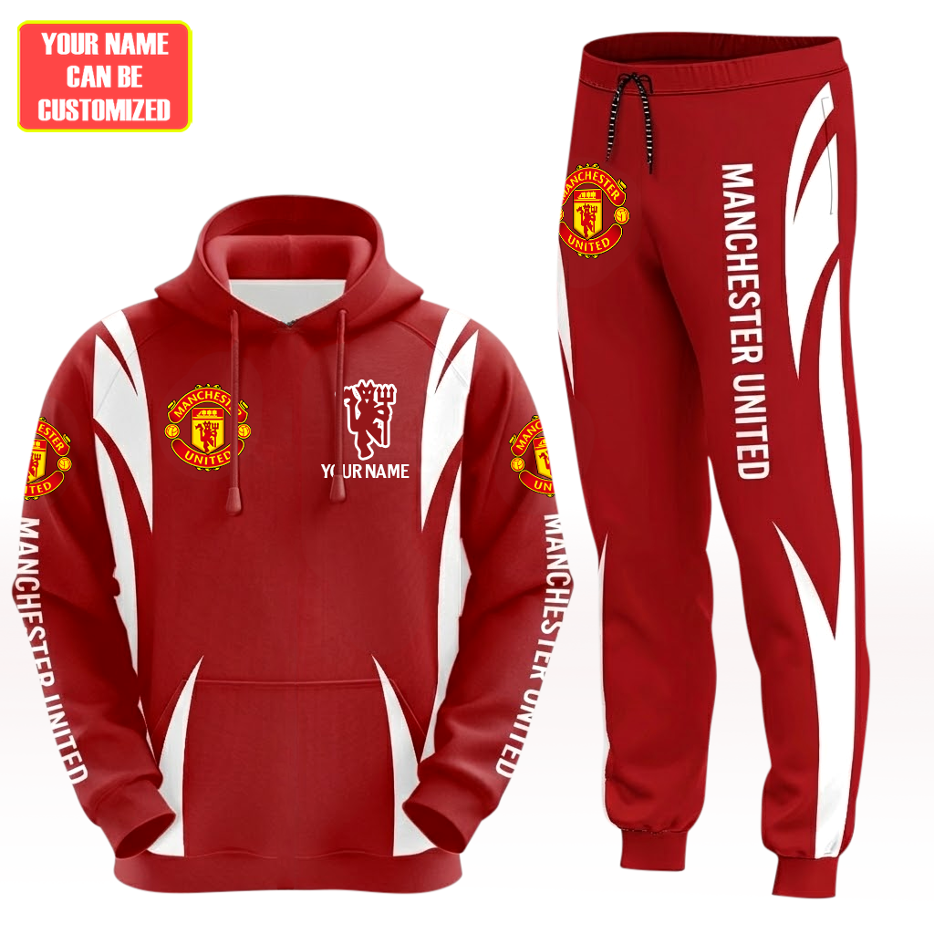 Personalized M.U 25/26 All over Printed Hoodie and Sweatpants set