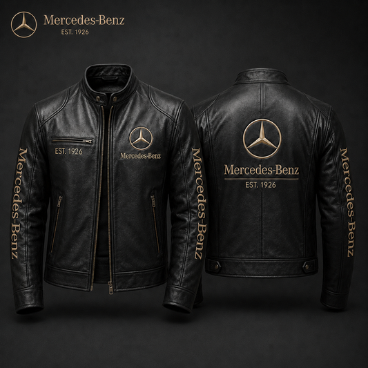 Merc Est 1926 Vintage Collar Leather Jacket V3