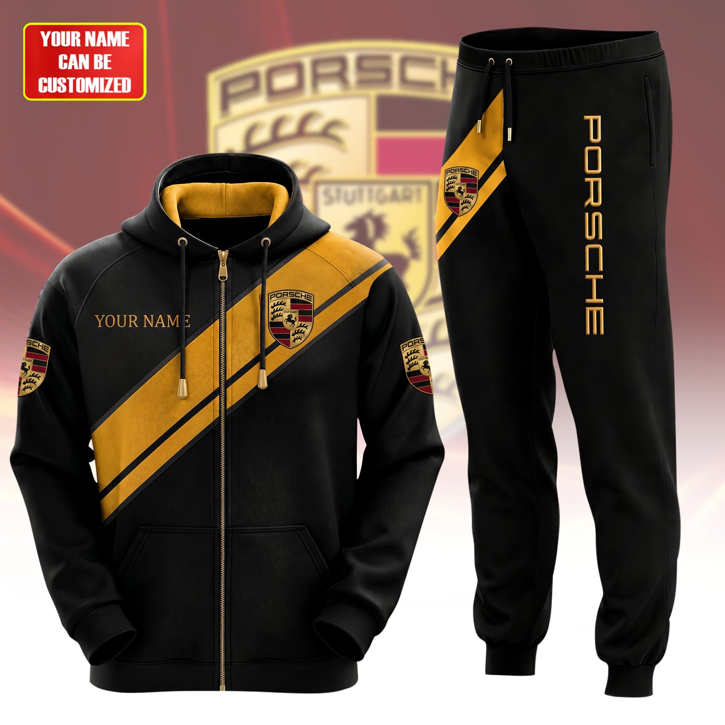 Personalized Pors New Daily Hoodie and Sweatpants set