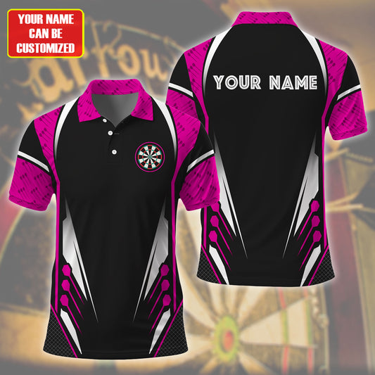 Personalized Darts Team All Over Printed Unisex Shirt - Pink