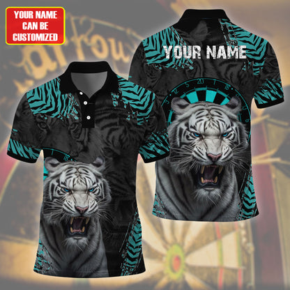 Personalized Darts White Tiger All Over Printed Unisex Shirt P130608