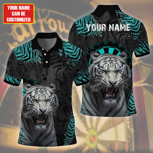 Personalized Darts White Tiger All Over Printed Unisex Shirt P130608