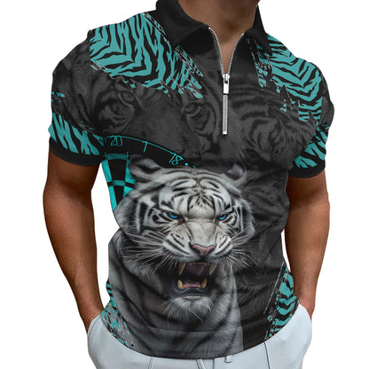 Personalized Darts White Tiger All Over Printed Unisex Shirt P130608